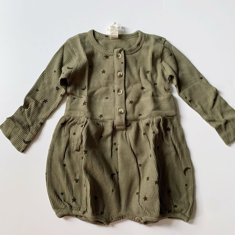 NWT Kate Quinn Organics Baby Girl Thermal Bubble 12-18 months